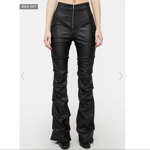 DOLLS KILL NIGHT CERTIFIED FREAK FLARE PANTS